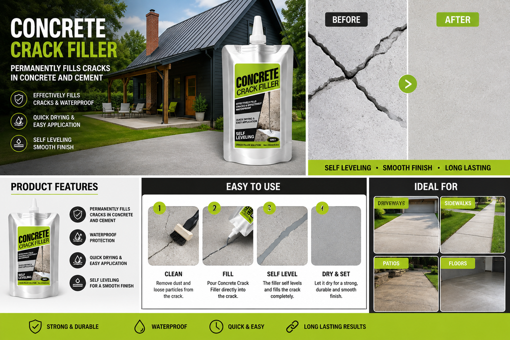 Concrete Crack Filler(Pack of 2)
