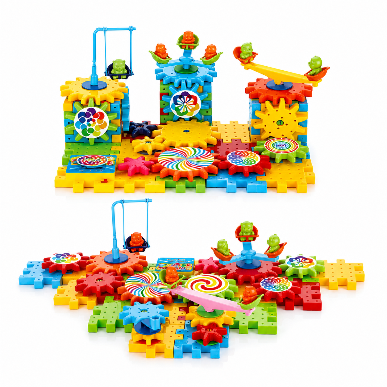 81 PCS Gears & Building Blocks Educational STEM Toy for Kids (Ages 3+)