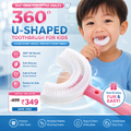 360° U-Shaped Silicone Toothbrush for Kids | Soft Bristles & Deep Cleaning